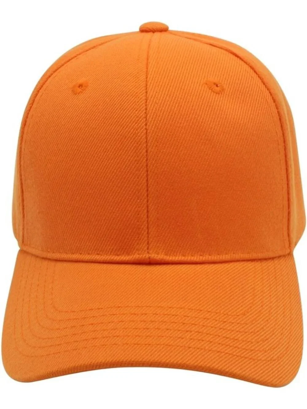 Unisex Orange Baseball Toggle Cap Classic Imported Adjustable Plain Hat